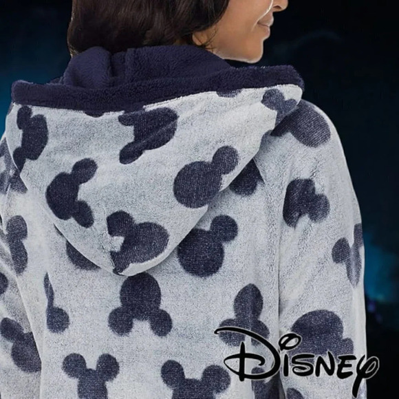 Disney | Mickey Mouse Lounger with Sherpa Hood Pajama | Size M - Picture 4 of 5